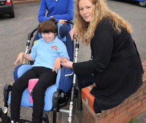 Kaysie-Jane pictured with mother Jane in 2011 when she was aged seven
