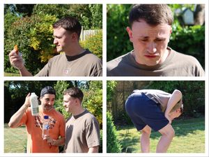 Supporting image for story: WATCH: Liam Keen takes the one-chip challenge after losing Wolves podcast bet