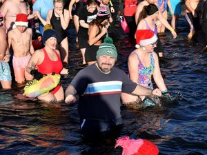 Supporting image for story: I took myself out of my comfort zone to take part in a Boxing Day tradition in the waters of Chasewater