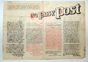 The late John Durnell's extremely rare copy of the "V1 P.O.W. Post" which was delivered to Newport in a flying bomb.