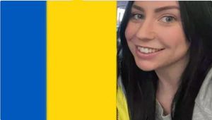 Mischa befire her headshave. Photo: Mischa Hargreaves.