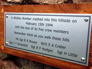 Supporting image for story: Plaque tribute to World War II airmen