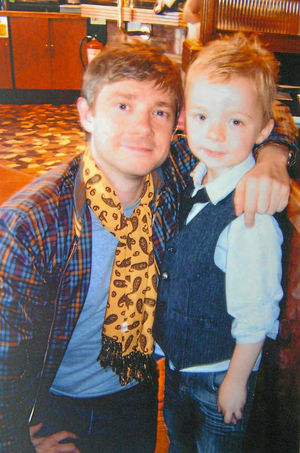 Ben with Martin Freeman