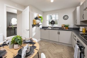 Kitchen dining area at David Wilson Homes' Whitchurch development