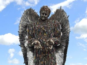 Supporting image for story: Shropshire Star comment: Knife Angel's message needs backing up with action