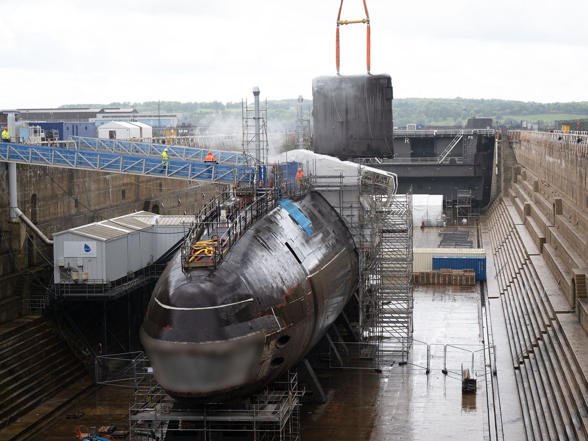 Fin removed from submarine as disposal reaches ‘significant marker’