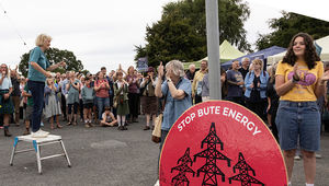 Campaigners at the alternative 'People's Consultation'
