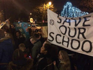 Supporting image for story: WATCH: Parents and pupils protest against proposed closure of The Coseley School