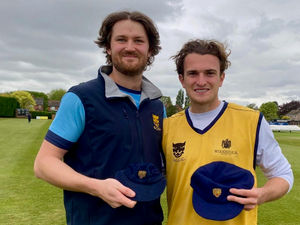 Ben Roberts, left, and Charlie Home are the latest Shropshire players to be awarded county caps