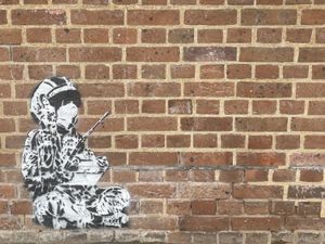 Supporting image for story: Artist admits to 'Banksy-style' mural in Shrewsbury town centre