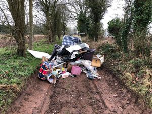 Rubbish dumped on Longford Road in Newport