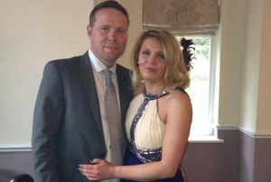 Derek Whyteside with his partner Michelle Beddall