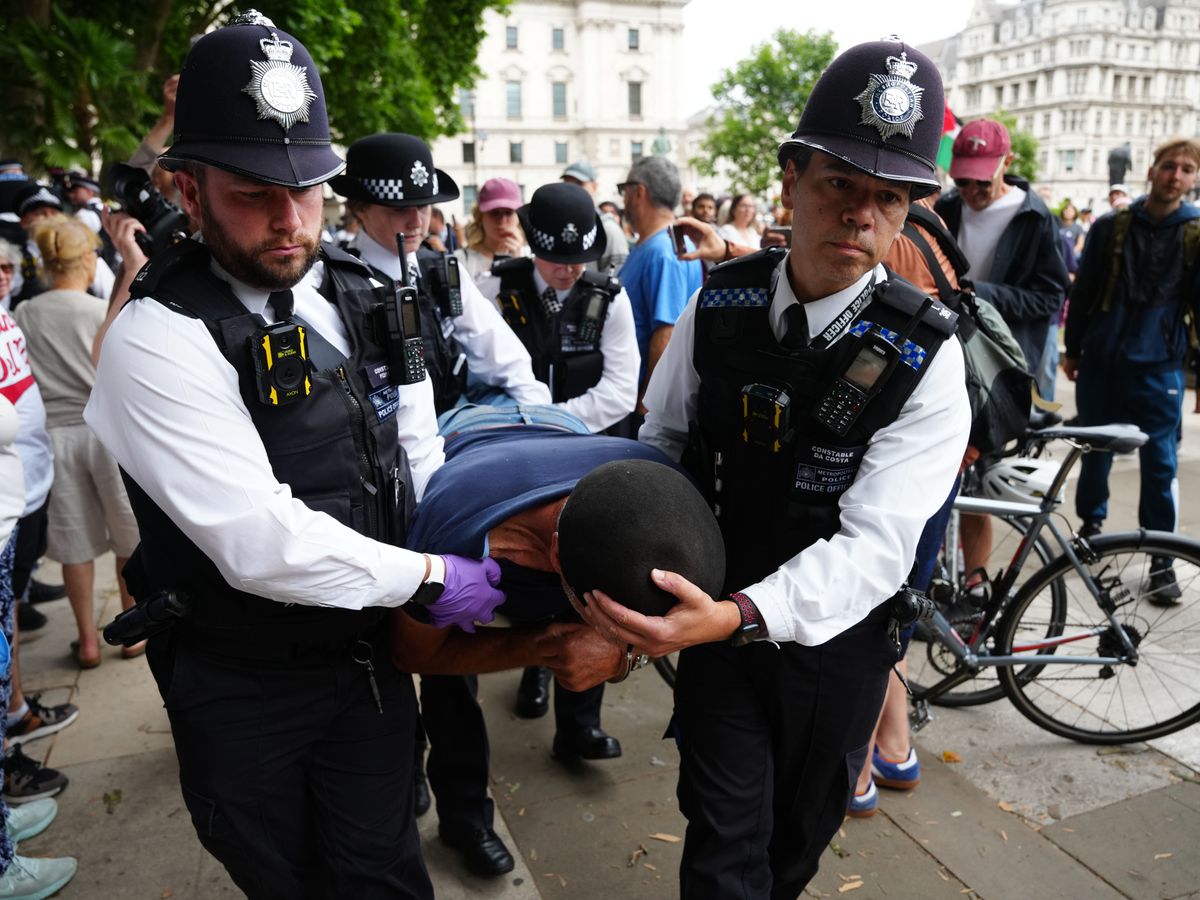 Arrests made at protest in support of banned Palestine Action