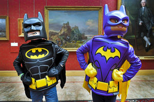 Supporting image for story: Batman and Batwoman help launch touring Lego exhibition in Wolverhampton