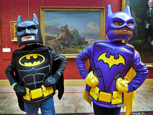 Supporting image for story: Batman and Batwoman help launch touring Lego exhibition in Wolverhampton
