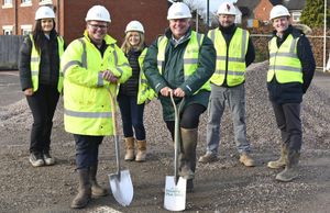 Representatives from Housing Plus Group and Keon Homes at the William Farr Devleopment in Shrewsbury