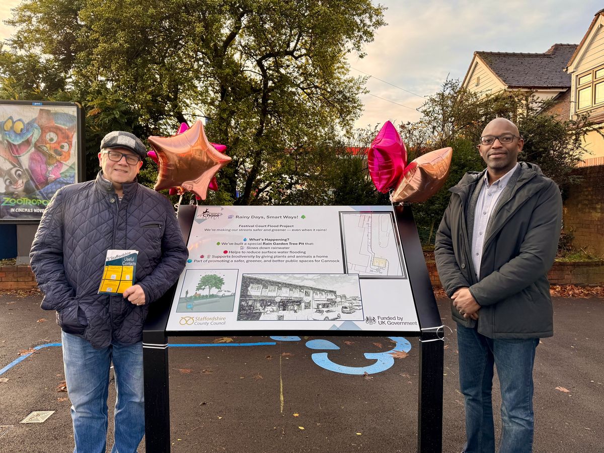 Scheme to tackle flooding in Cannock completed