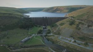 Claerwen Reservoir. Picture: BBC Crimewatch