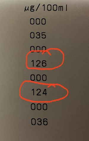 The breath tests results. Photo: @CMPG