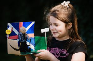 Gracie Richards, 10, from Wem has won an Easter competition at her school for a decorated egg of Sir Captain Tom Moore