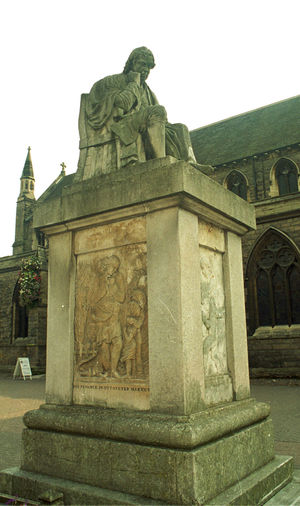 The Samuel Johnson Statue in Lichfield