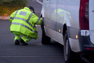 Vehicles were pulled over and inspected by officers