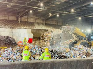Supporting image for story: Firefighters - and sprinker system - averts disaster at Bridgnorth recycling plant