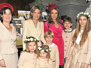 Supporting image for story: Liz Hurley guest as MP Bill Cash's son marries