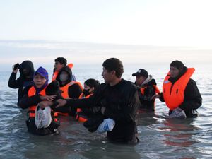 Supporting image for story: Lammy says France returns deal an ‘immediate deterrent’ as two migrants deported