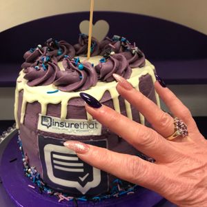 Jill's matching nail varnish