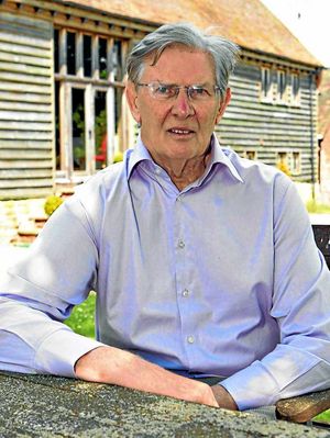 MP Bill Cash outside his Shropshire home