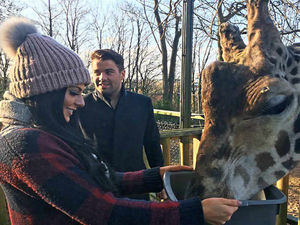 Supporting image for story: Stars of Wolverhampton's Grand Theatre pantomime visit Dudley Zoo