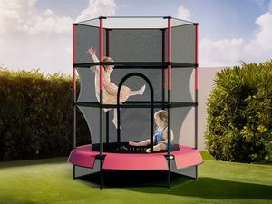 Supporting image for story: Kids' trampoline with 360° safety net now just £34.99 on Wowcher