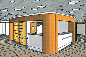 An artists impression of how the interior will look