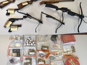 Supporting image for story: Firearms, knives and drugs found after police raid Wombourne property