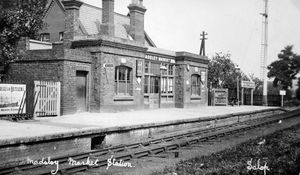 Madeley Market railway station. 