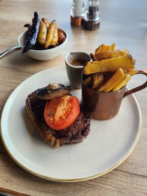 Steak and chips