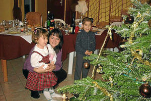 The Tamas family back home in Hungary