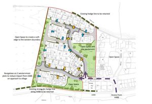 The layout of the scheme in Hanwood. Picture: Nigel Thorns Planning Consultancy Ltd 