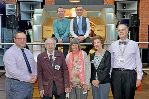 LAST COPYRIGHT TIM STURGESS SHROPSHIRE STAR...... 17/10/2021  On Sunday 17th October, one of our country's top organists Nicholas Martin BEM will be playing the Mighty Wurlitzer at The Buttermarket in Shrewsbury.Â Pictured back left, James Martin , Nicholas Martin and front left, Michael Carter,Graham Edge,Ruth Payne,Joy Jones and Darren Jones..