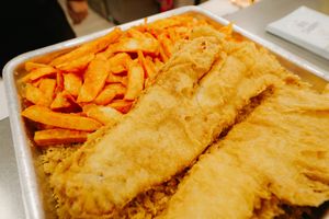 The fish and chips are all freshly made and come from quality ingredients