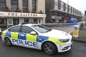 Investigators at the scene in Sedgley. Pic: SnapperSK