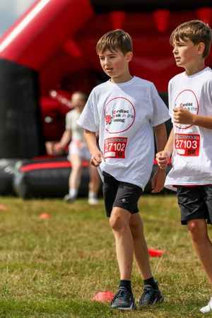 William And Callum, who raised almost £2,000 in memory of their brother Luke for Cardiac Risk in the Young and a new community defibrillator in Yarnfield. Image courtesy of Simon Fenton