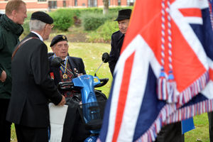 Veterans at the service.