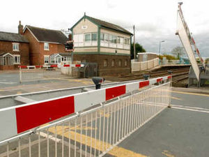 Supporting image for story: Police on patrol at controversial Shropshire level crossing