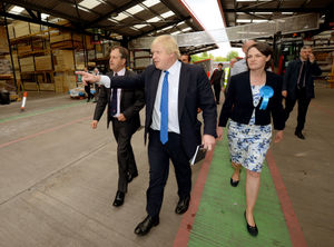 Boris Johnson visits Carvers