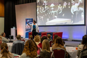 Motivational speaker Jaz Ampaw-Farr gave a talk at the event.