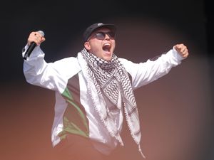 Supporting image for story: Mo Chara says ‘I’m a free man’ as Kneecap take to Glastonbury stage