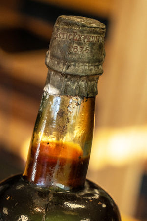 Abottle of Allsopps' Artic Ale from 1875. Photo credit: Elaine Livingstone/PA Wire