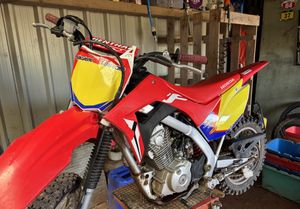 The front of the red Honda bike. Dyfed Powys Police image